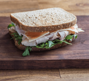 Spicy Smoked Turkey and Jack Sandwich