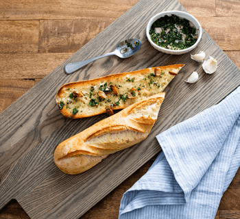 Garlic Bread with Chimichurri